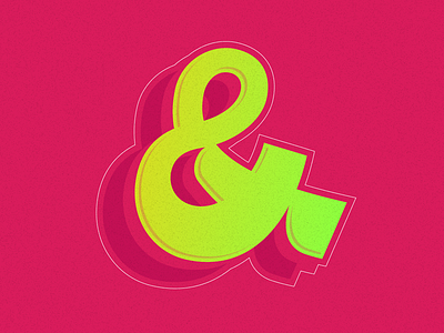 Groovy Ampersand ampersand ampersands branding design flat icon illustration lettering logo london minimal type typography uk vector