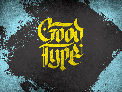 Good Type! art direction branding design flat good type gothic type icon illustration lettering logo london type typography uk vector