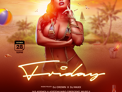 friday club flyer caribbean club flyer lounge