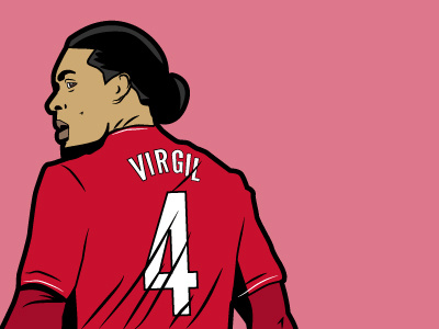 Virgil illustration liverpool fc