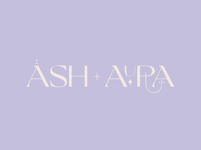 Ash + Aura design logo minimal