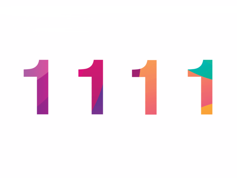 1.1.1.1 Social Media GIF! mobile vector typography type minimal ios illustrator illustration flat design clean branding brand app animation