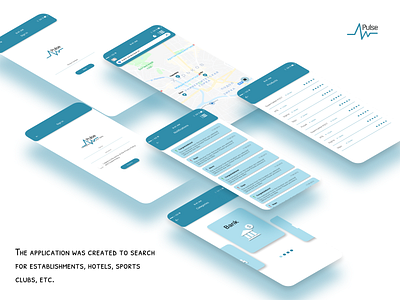 Mobile App Pulse app design figma icon ios logo main page mobile photoshop pulse shots ui web