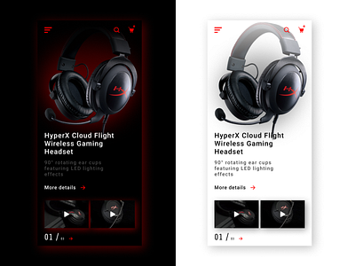 Gaming headphone website concept branding design figma game icon music photoshop sound ui web