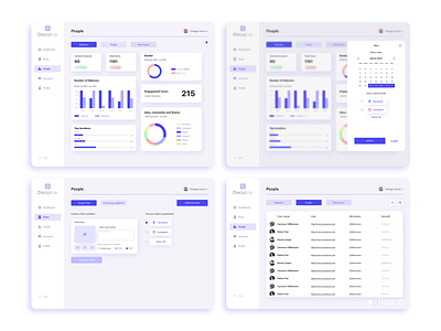 Discipl.io Service for churches churches dashboard design service service for churches sidebar statistics ui web web service