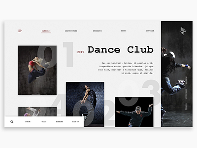 Dance Club club dance design icon logo main page shots ui web