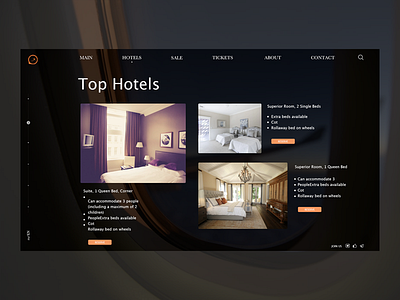 Top Hotels in our travel agency design hotel icon journey logo main page shots travel trip ui web