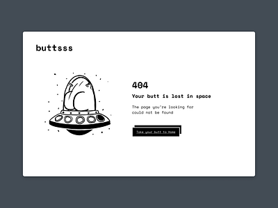 404 page Daily UI