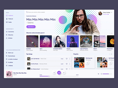 Music player Daily UI