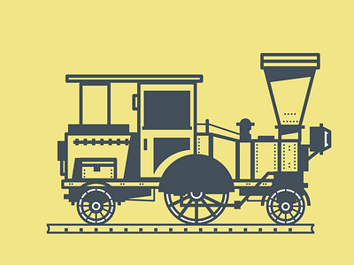 old Train illustration design drawing illustration tutorial vector