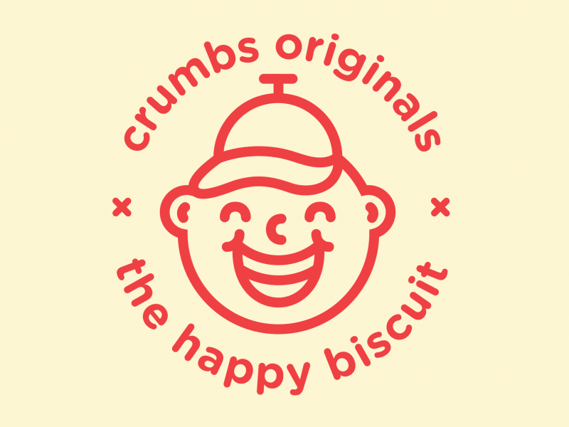 Crumbs animation biscuit biscuits branding crumbs design illustration logo vector
