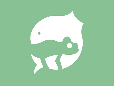 Lizard Fish Negative Logo