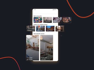 Event Space Finder App - Home