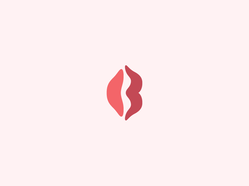 Zefirka Logo lips logo logotype online online shop pink red sex shop sweet typography zefir