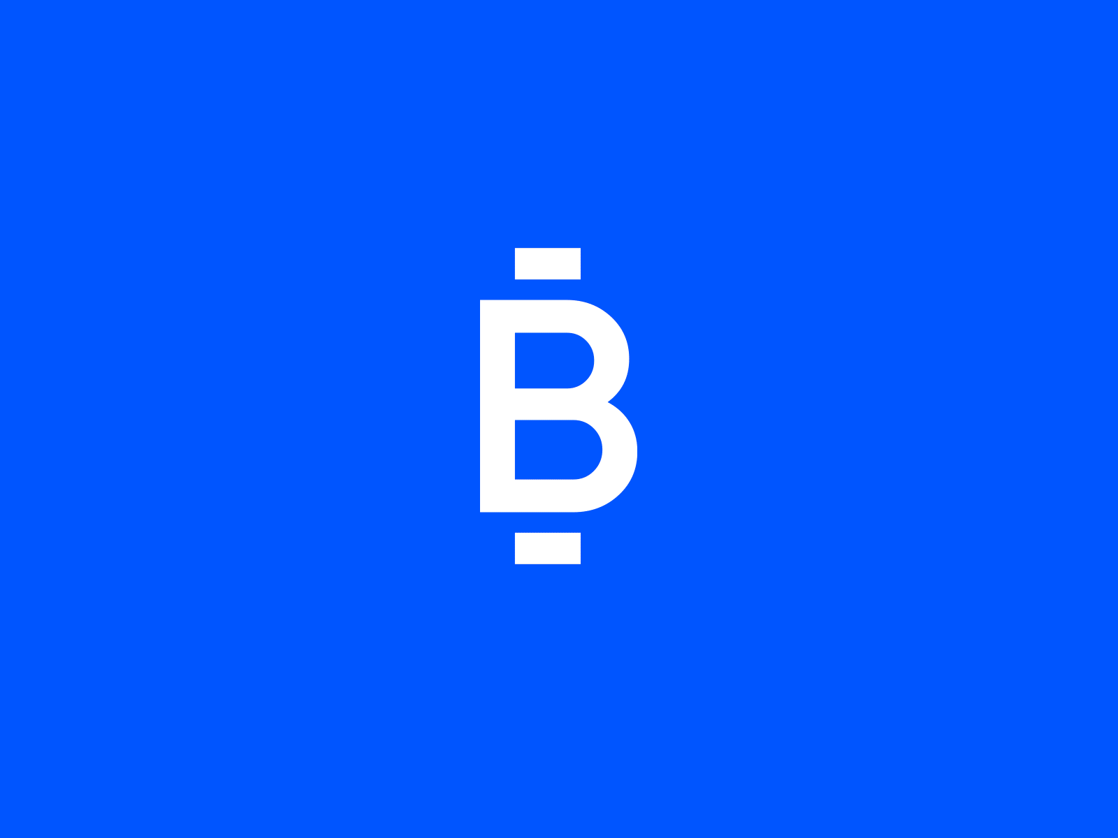 Bitvavo Logo ver. 01 b bitcoin blue branding character cryptocurrency design exchange letter logo logotype minimal typography