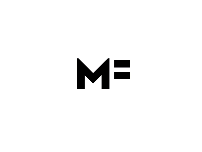 Mauris Film Logo Draft cinema equals equals sign film films m monogram movie movies negative space typography