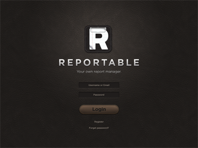 The Reportable App Ui clipboard icon ios ipad leather paper ui user interface