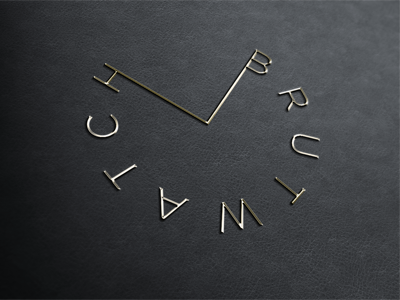 Brutwatch Logo Draft arrows clock dial logo logotype metal minimal watch watches