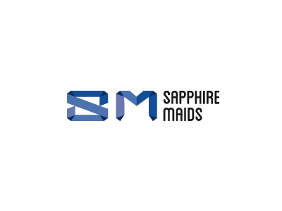 Sapphire Maids Logo Draft 1 cleaning gemstone logo logotype maid sapphire