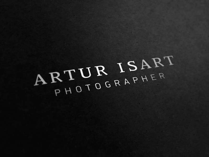 Artur Isart Logo logo logotype photographer photography typography