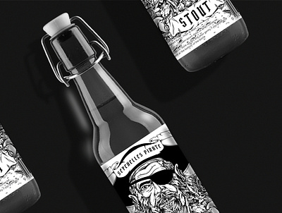 Saychelles Pirate beer branding brand identity design dribbble illustration pirate