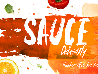 SAUCE Delmonty Handwritten Duo Fonts