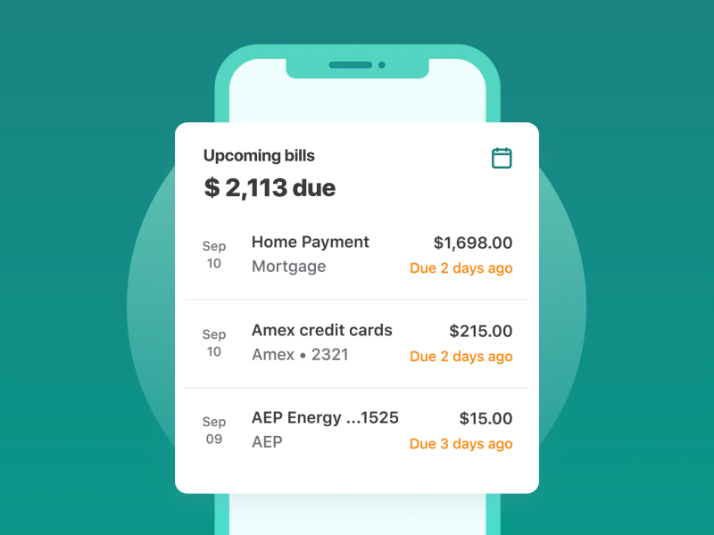 Mint Bills by Junior Rivera for Intuit Design on Dribbble