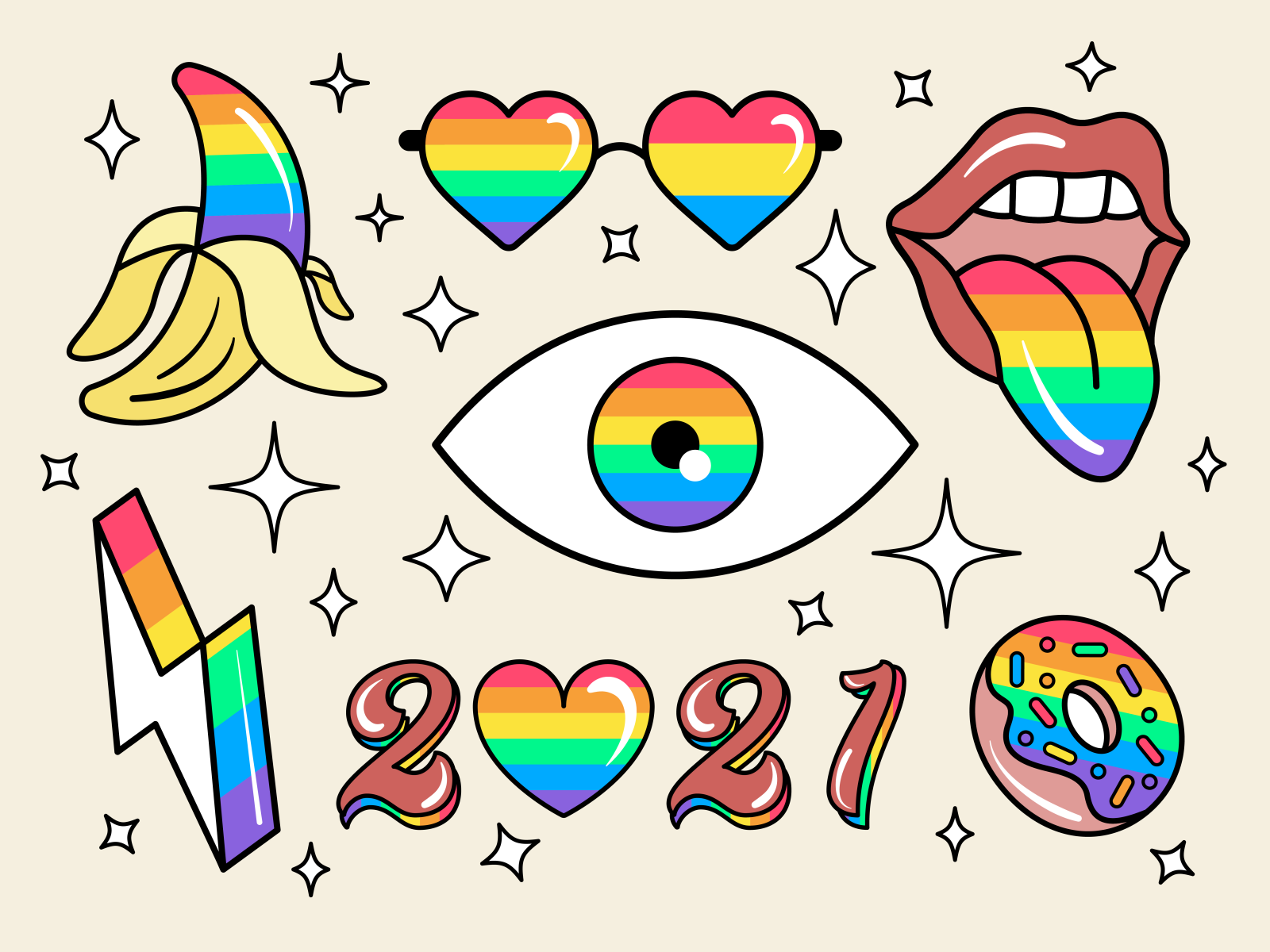 Happy Pride 2021 🌈 by Biankarle TG on Dribbble