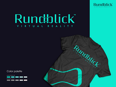 rundblick logo design flat design minimalist logo vr logo