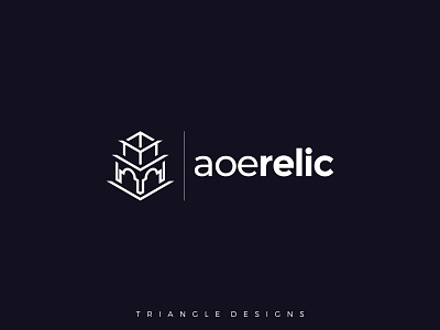 aoe relic logo design design flat design graphics design minimalist logo