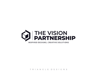 The Vision Partnership Logo Design abstract logo branding flat design graphic design hexagon logo minimalist logo polygon logo