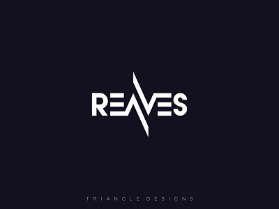 REAVES logo design branding dj logo flat design logo minimalist logo vector