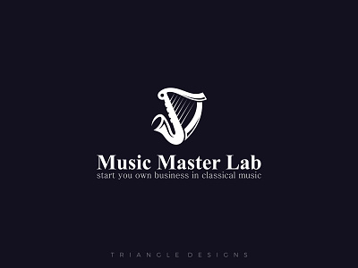 Music Master Lab Logo Design branding classic logo design flat design logo minimalist logo music logo