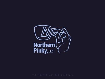 Nothern Pinky Logo Design branding flat design logo minimalist logo pinky finger vector