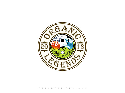 Organic Legends Logo Design branding design logo vector vintage logo