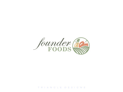 Founder Foods Logo Design branding design foods logo logo organic logo supermarket logo vector