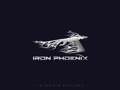 Iron Phoenix Logo Design branding design iron logo logo phoenix logo vector