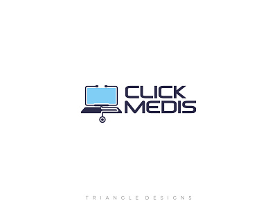 Click Medis Logo Design branding flat design laptop logo medical logo minimalist logo vector