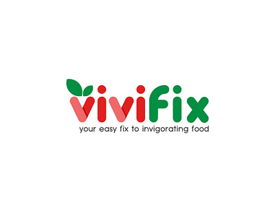 vivifix logo design abstract logo branding design flat design fruit logo logo minimalist logo organic logo supermarket logo vector vegetable