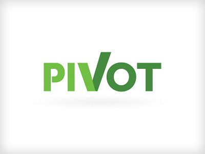 Pivot brand gotham green logo mark nonprofit