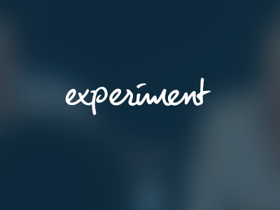 experiment logo treatment