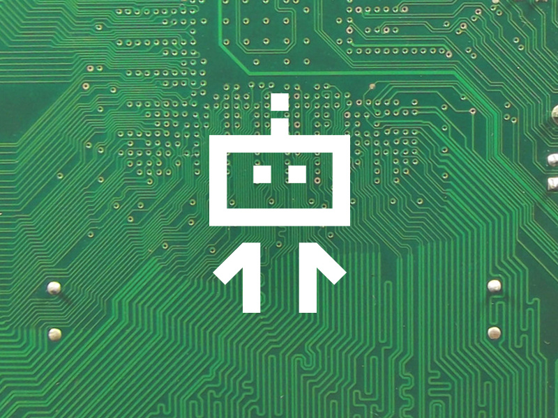Mark for robotics kit developer mark brand logo robot line circuit dex