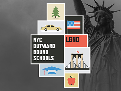 NYC Outward Bound Schools Badge badge brand branding education logo new york city nyc school schools