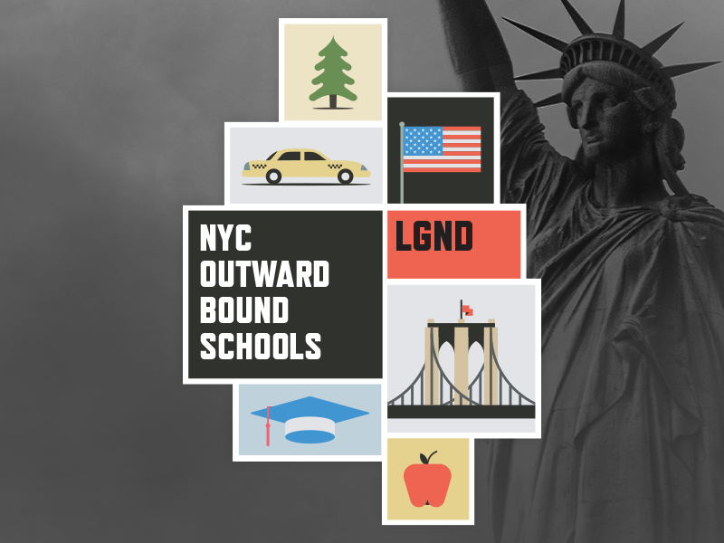 NYC Outward Bound Schools Badge education logo branding brand nyc new york city badge school schools