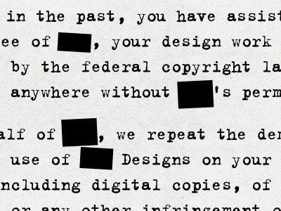 Cease and Desist bullshit lawyers letting it go