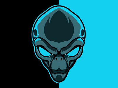 Alien Head Illustration