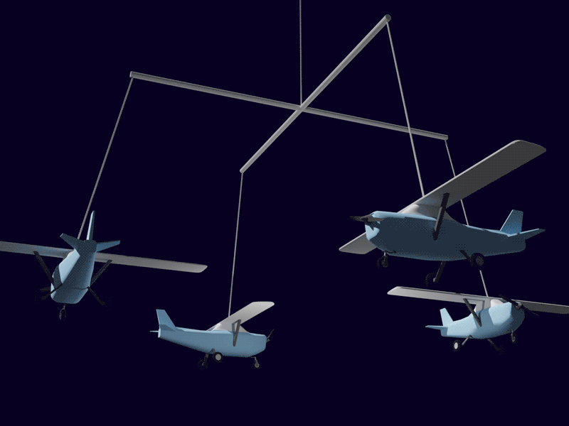Planes 3d 3d animation 3d art animation blender3d illustration mobile plane planes