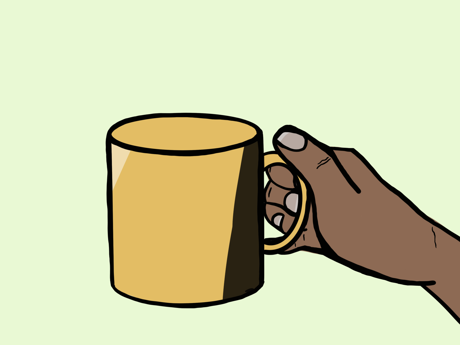 Coffee Break animation coffee coffee break coffee cup illustration pour procreate product illustration