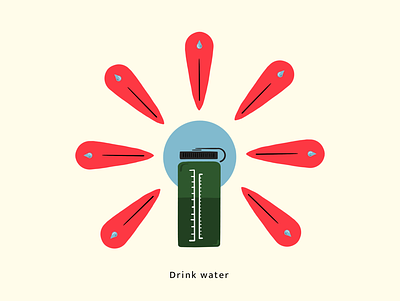 Drink Water flower flower illustration illustration illustrator