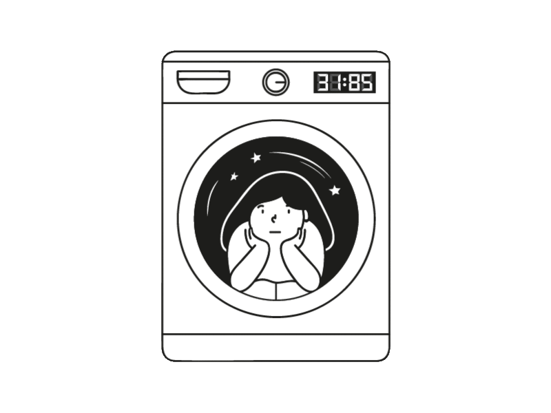Laundry Day animation illustration motion